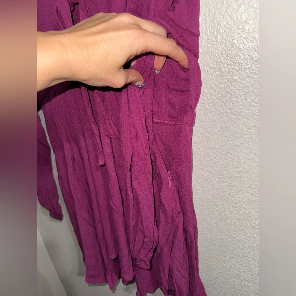 Free People Purple Fairycore Mini Dress Coquette Boho IT Girl- small‎